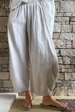 Frame Cotton Vintage Wash Barrel Pant Stone